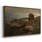 A Fisherman's Home, Lillesand, 1858 - Floater Framed Canvas Print