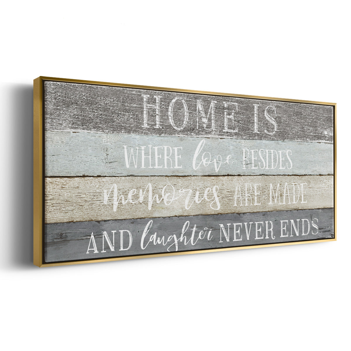 Home Is Where - Floater Framed Canvas Print