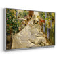 Sewing the Sail, 1896 - Floater Framed Canvas Print