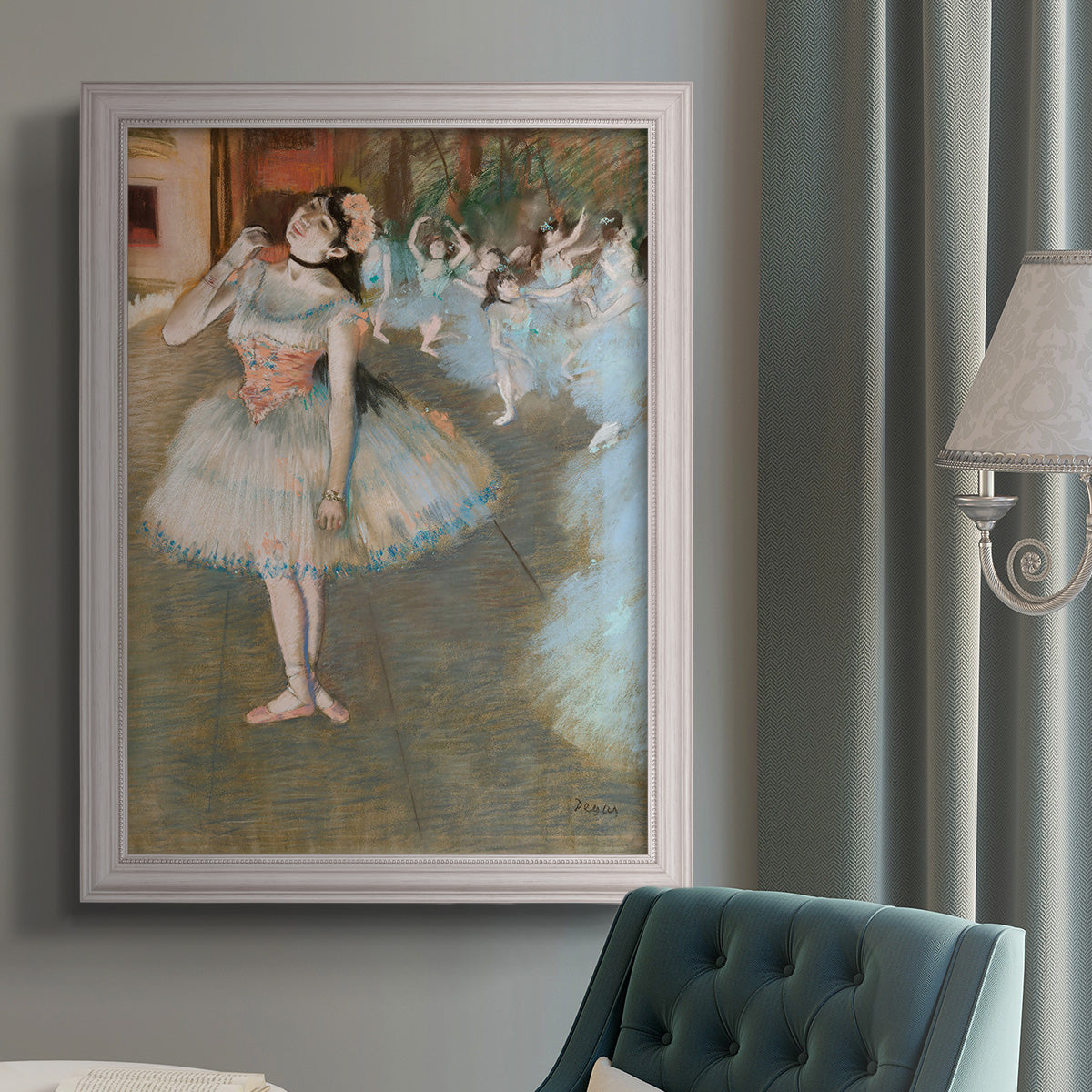 The Star - Ornate Framed Canvas Print