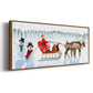 Santa's Snowmen Collection D - Floater Framed Canvas Print