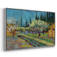 Orchard in Blossom, Bordered by Cypresses, 1888 - Floater Framed Canvas Print