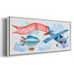 Dream Big Airplane - Floater Framed Canvas Print