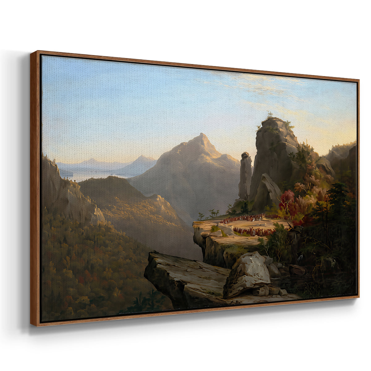 Scene from “The Last of the Mohicans”, 1827 - Floater Framed Canvas Print
