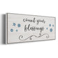 Count Blessings - Floater Framed Canvas Print