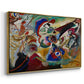 Fragment 2 for Composition VII, 1913 - Floater Framed Canvas Print