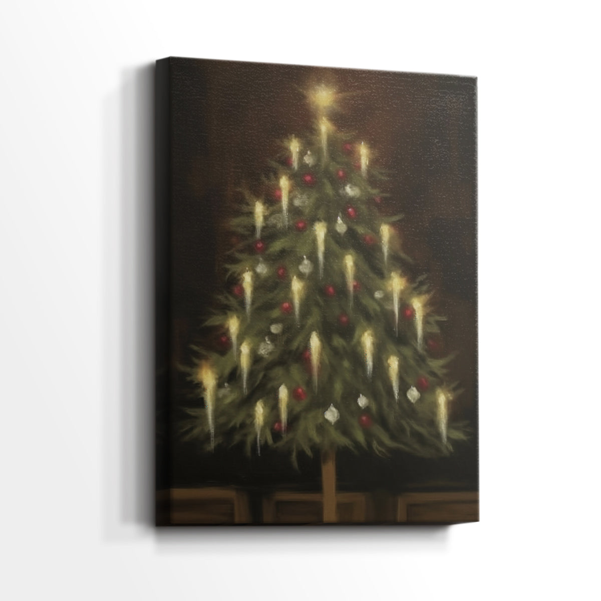 Warm Lantern Hearth at Eve - Canvas Art Print