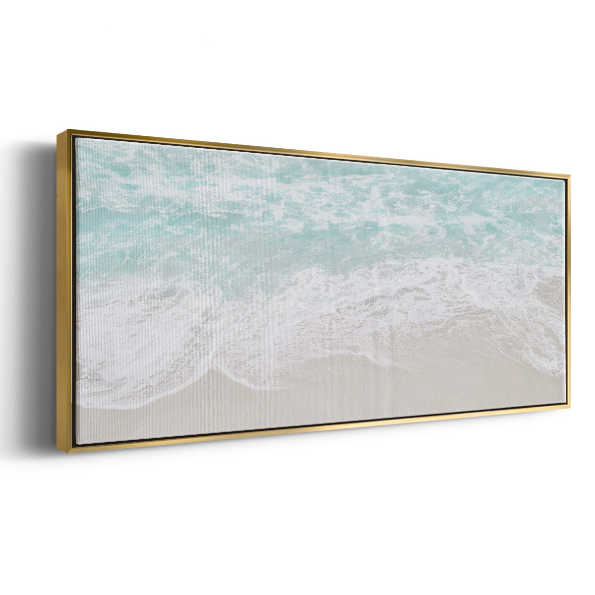 Coastline Tide - Floater Framed Canvas Print