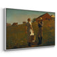 A Temperance Meeting, 1874 - Floater Framed Canvas Print
