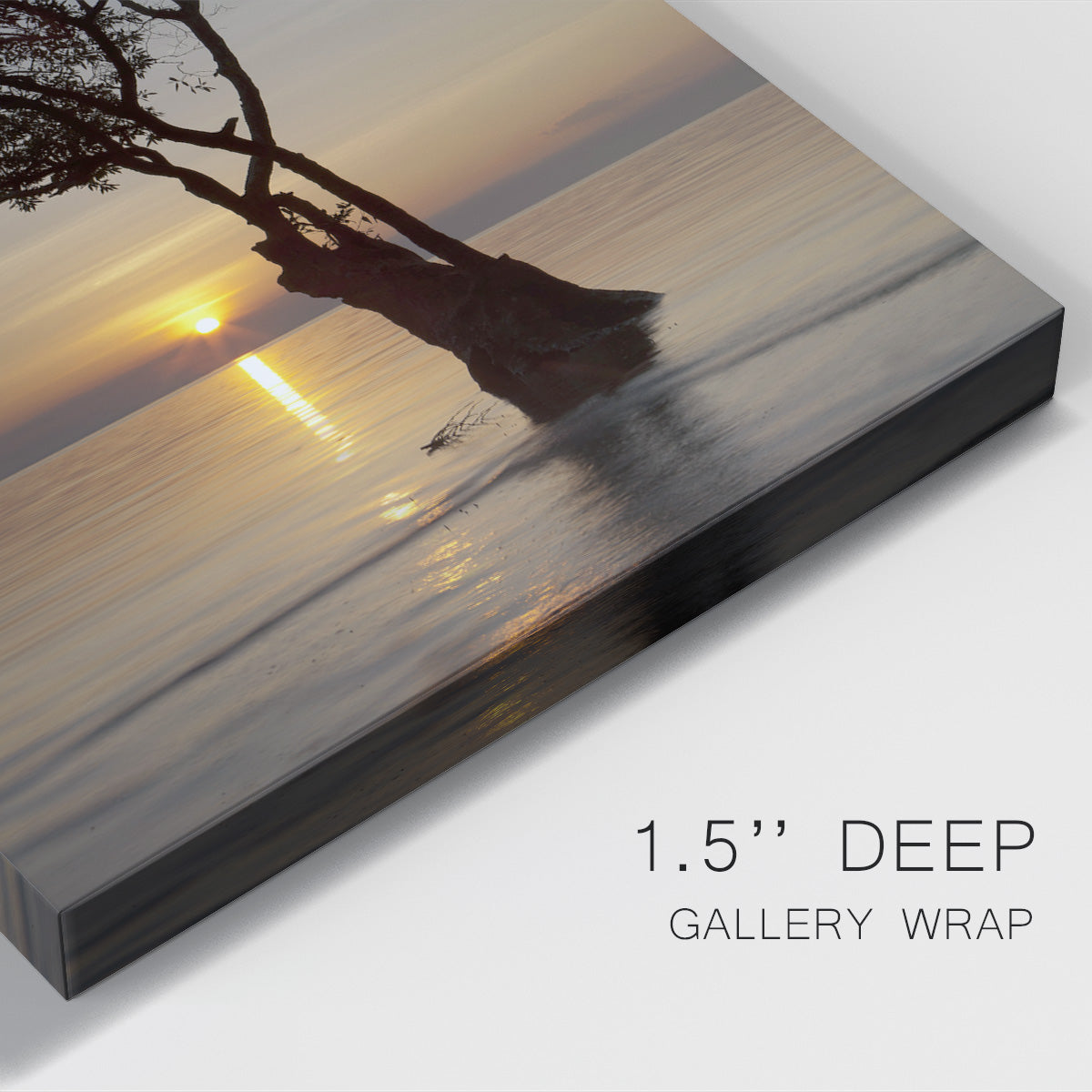 Sunset Silhouette Premium Gallery Wrapped Canvas - Ready to Hang