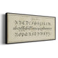 Manuscript Sampler III - Floater Framed Canvas Print