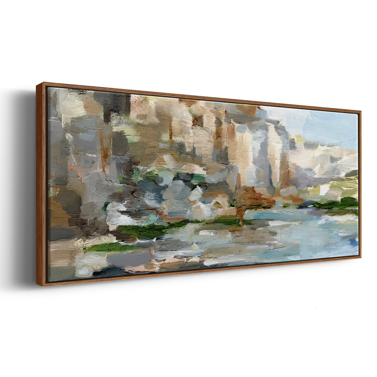 Western Cliffs I - Floater Framed Canvas Print