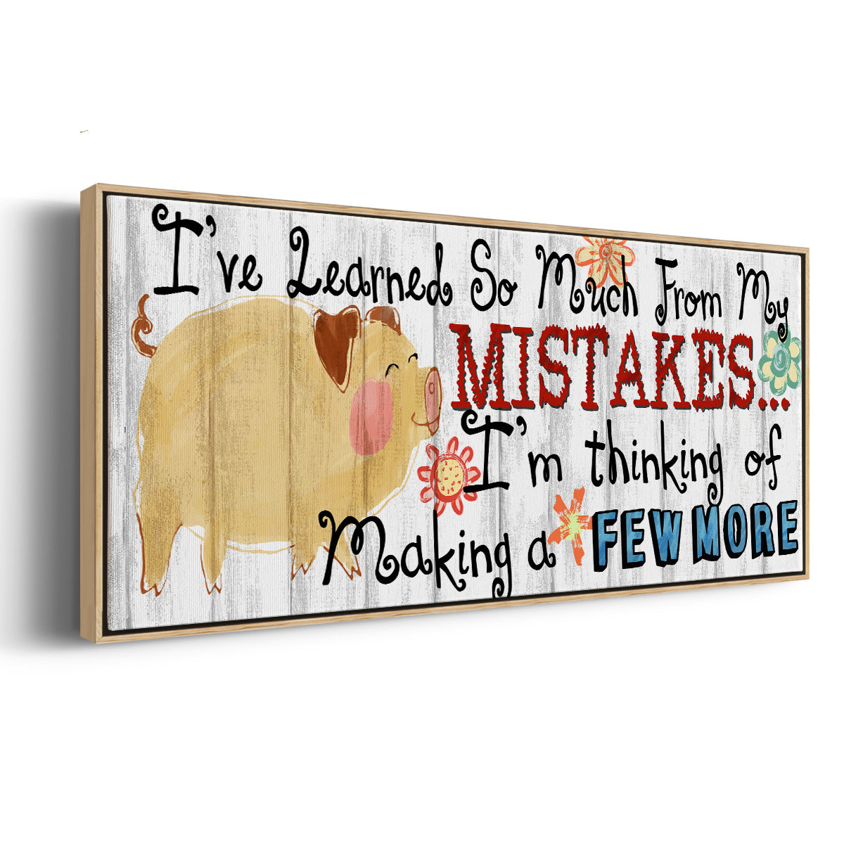 I've Learned - Floater Framed Canvas Print