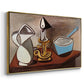 Jug, Candle, and Enamel Pan, 1950 - Floater Framed Canvas Print