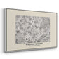 Fleurs, 1866 (Morris Inspired) - Floater Framed Canvas Print