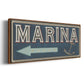 Shoreline Signs II - Floater Framed Canvas Print