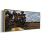 The Road and the House - Floater Framed Canvas Print