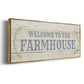 Welcome to the Farmhouse - Floater Framed Canvas Print