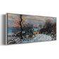 Road to Giverny in Winter, 1885 - Floater Framed Canvas Print