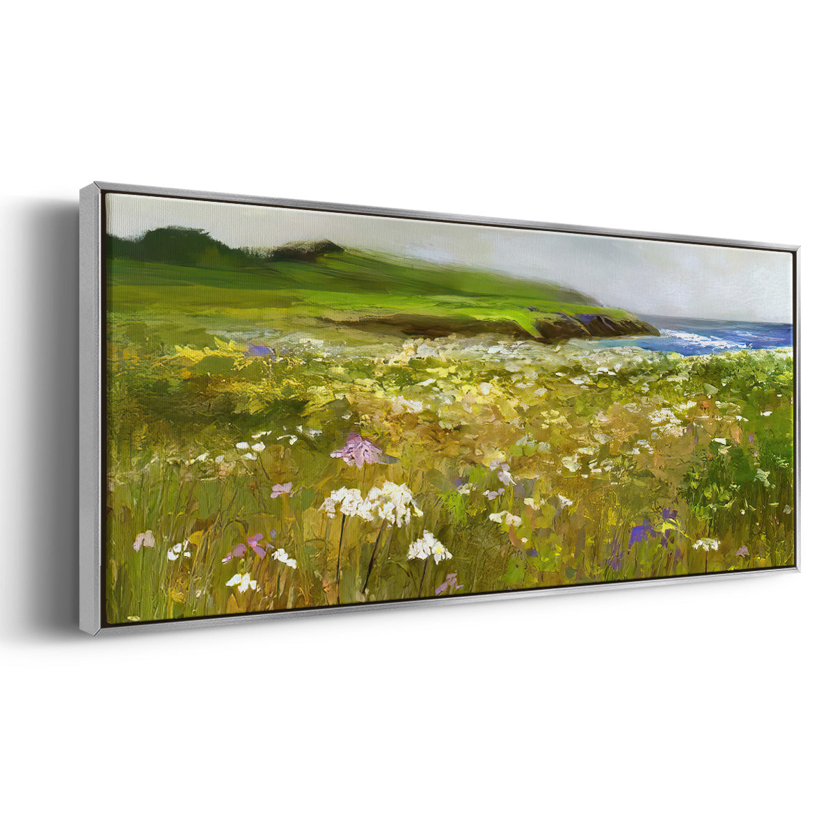 Montara Bluffs - Floater Framed Canvas Print