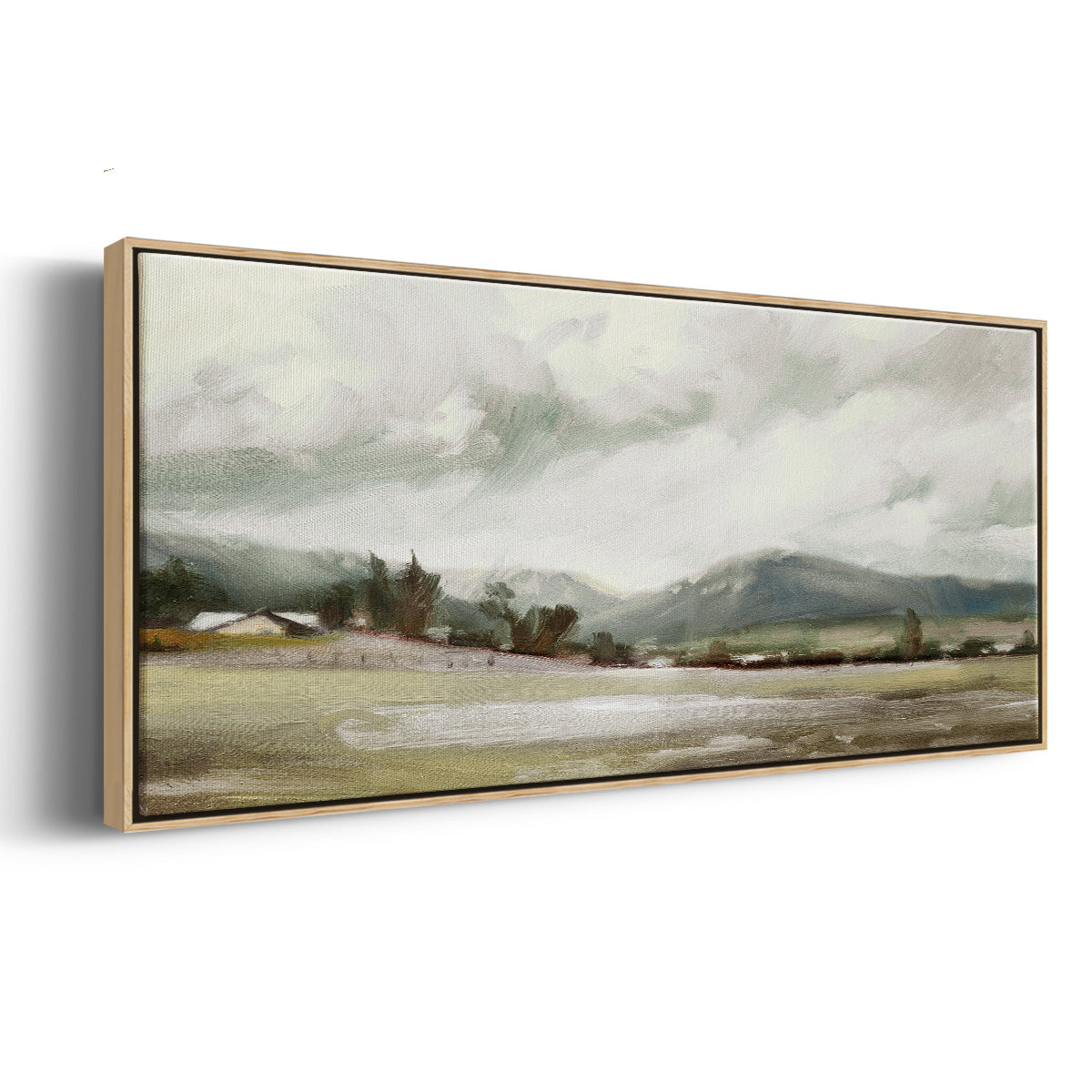 Big Sky Valley - Floater Framed Canvas Print