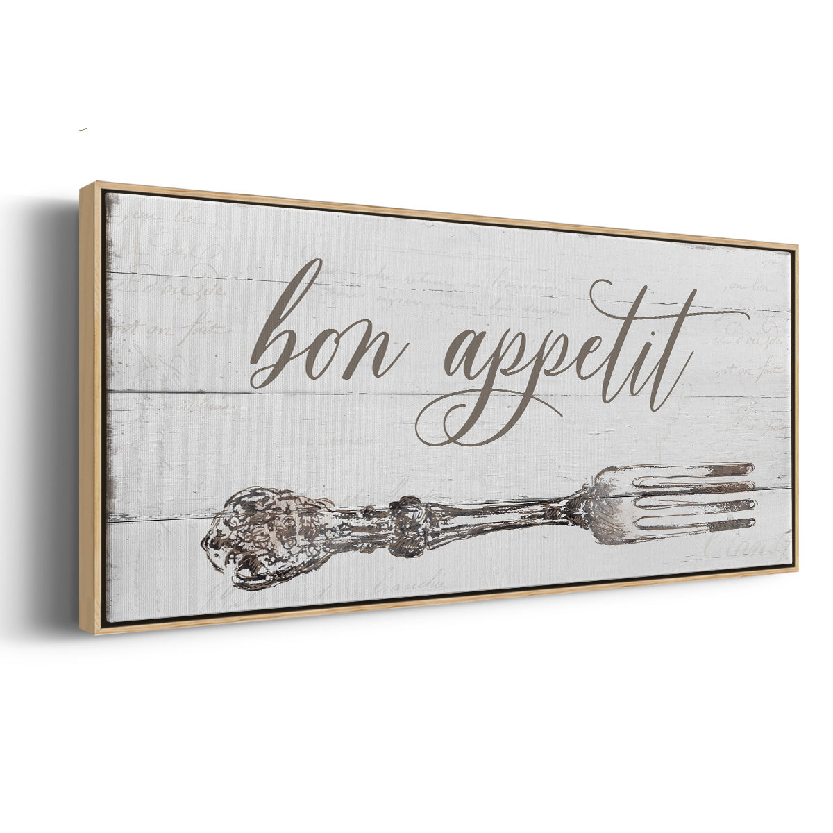 Bon Appetit - Floater Framed Canvas Print