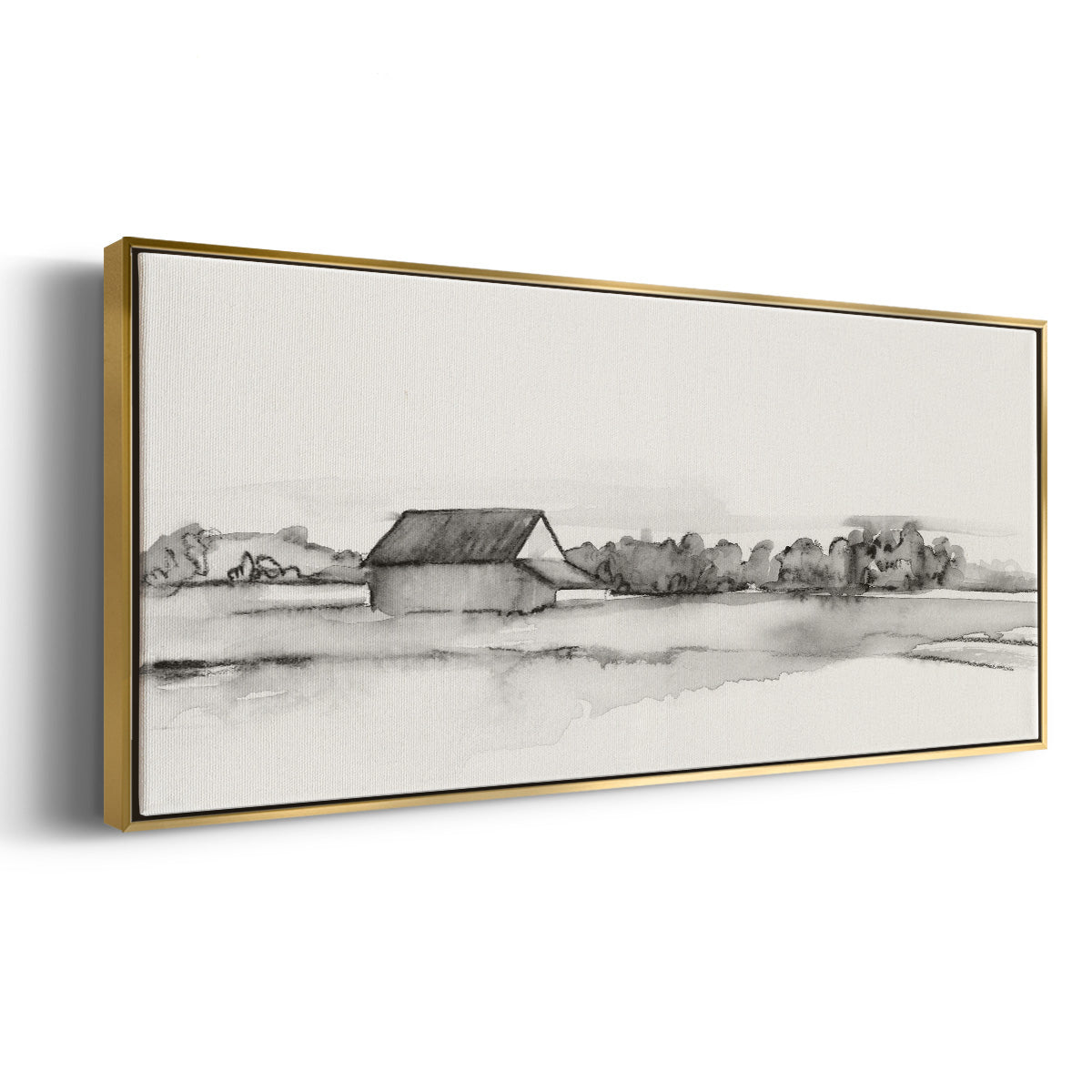 Wyeth Barn I - Floater Framed Canvas Print