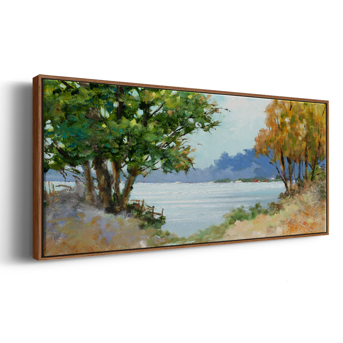 Fall Day - Floater Framed Canvas Print