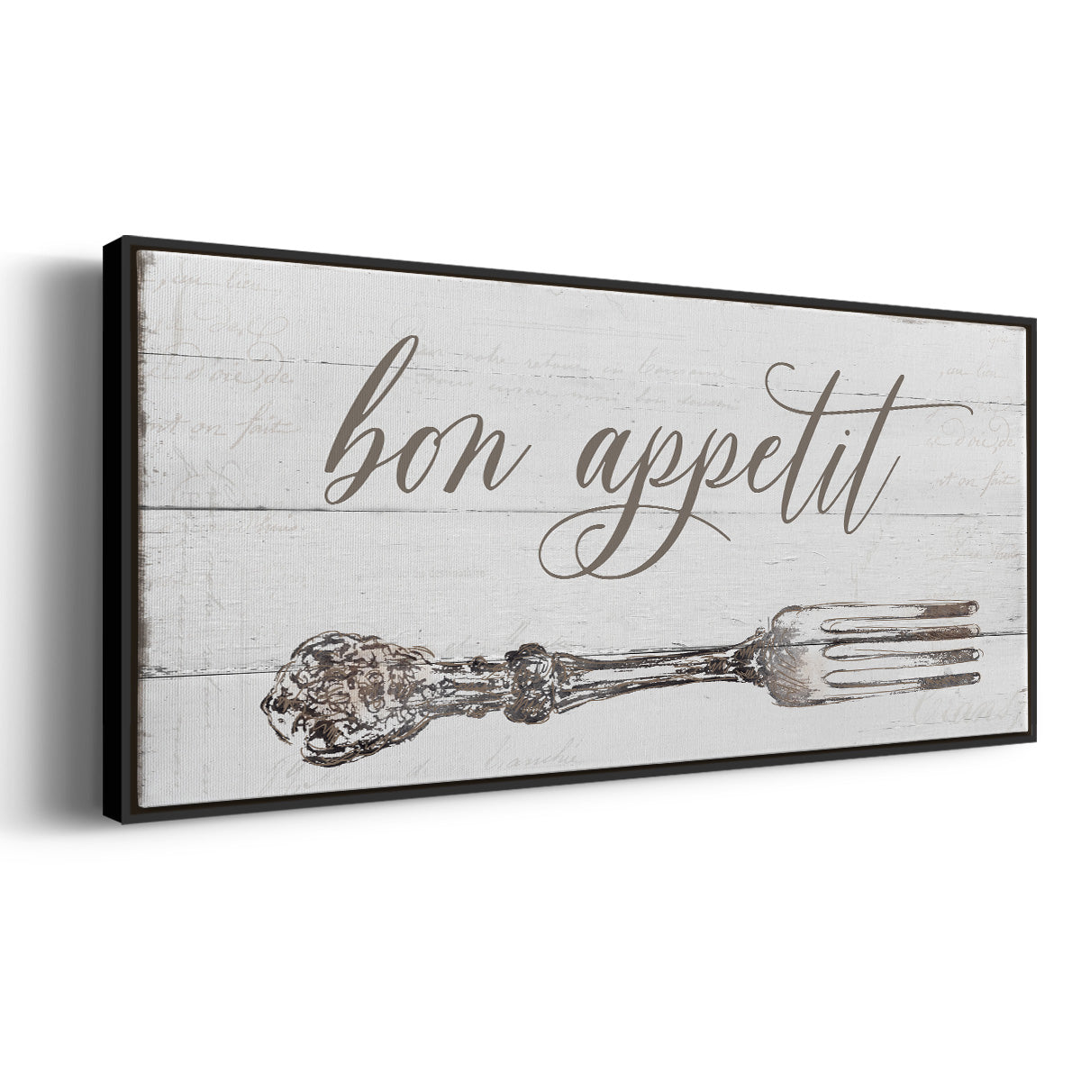 Bon Appetit - Floater Framed Canvas Print