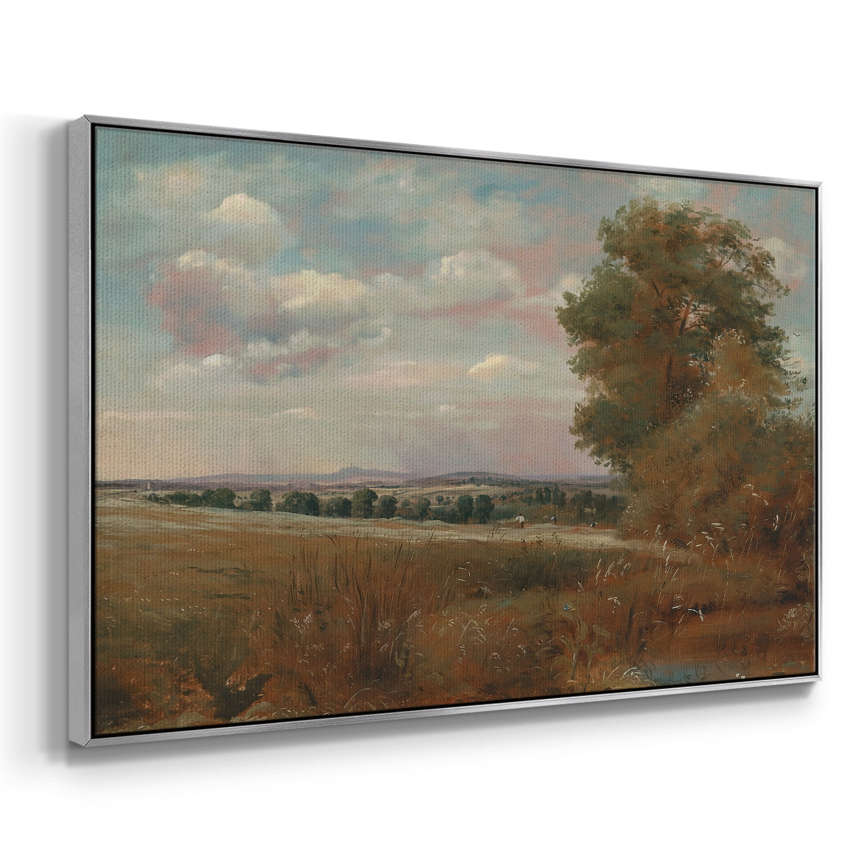 Landscape at Hampstead, with Harrow in the Distance, c. 1849-1855 - Floater Framed Canvas Print