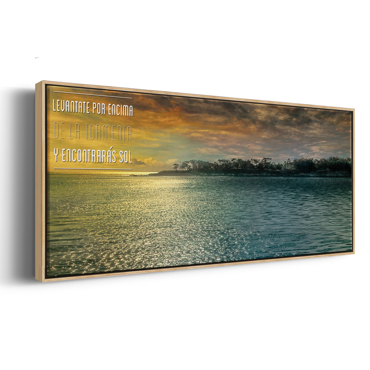 Encontraras - Floater Framed Canvas Print