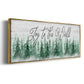 Joy to the World - Floater Framed Canvas Print