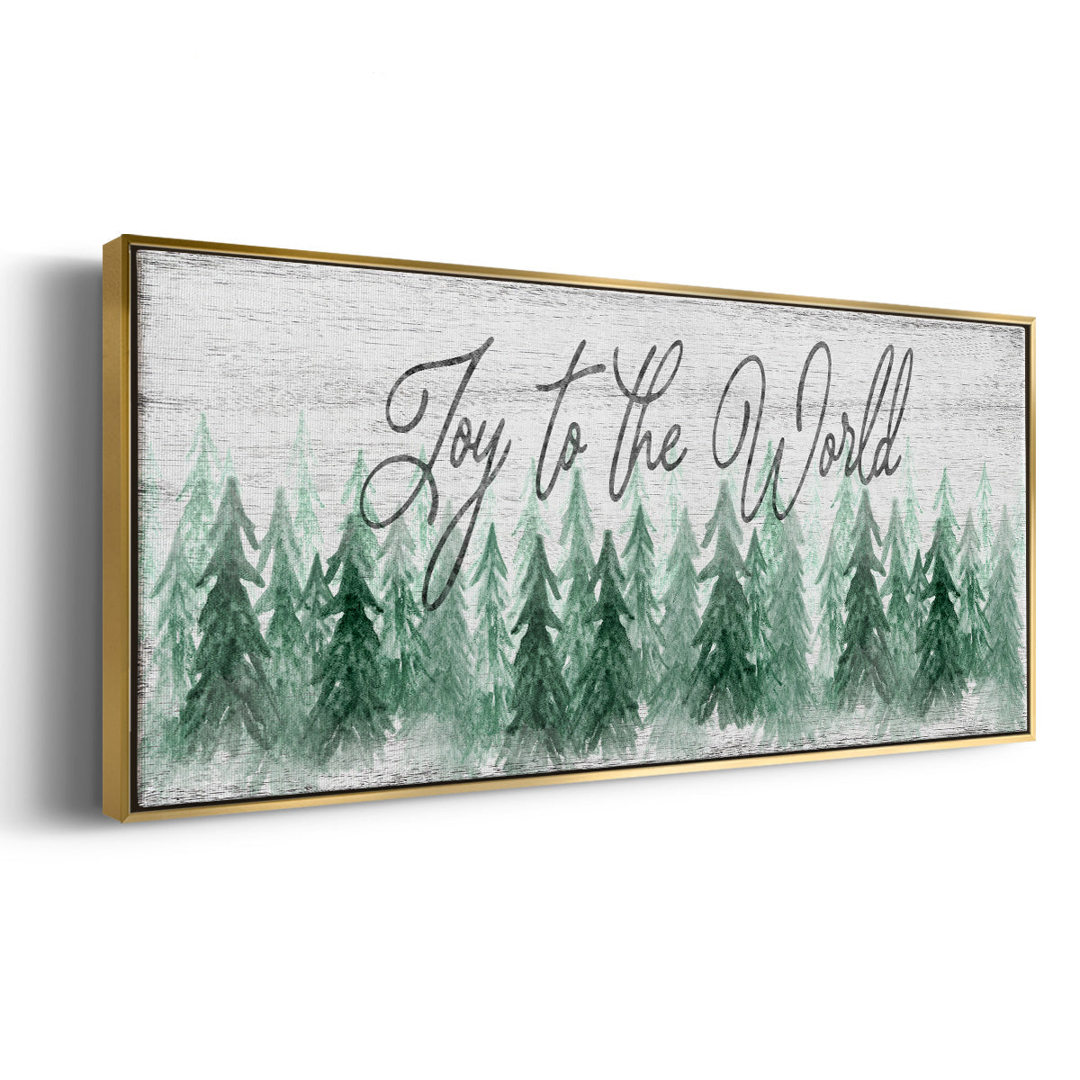 Joy to the World - Floater Framed Canvas Print
