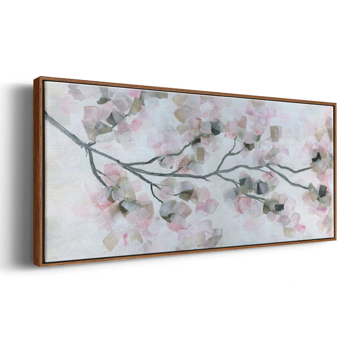 Cherry Blossoms - Floater Framed Canvas Print