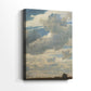 Side view of a canvas art print of a minimal landscape focusing on light and atmosphere, showing gallery-wrapped depth.