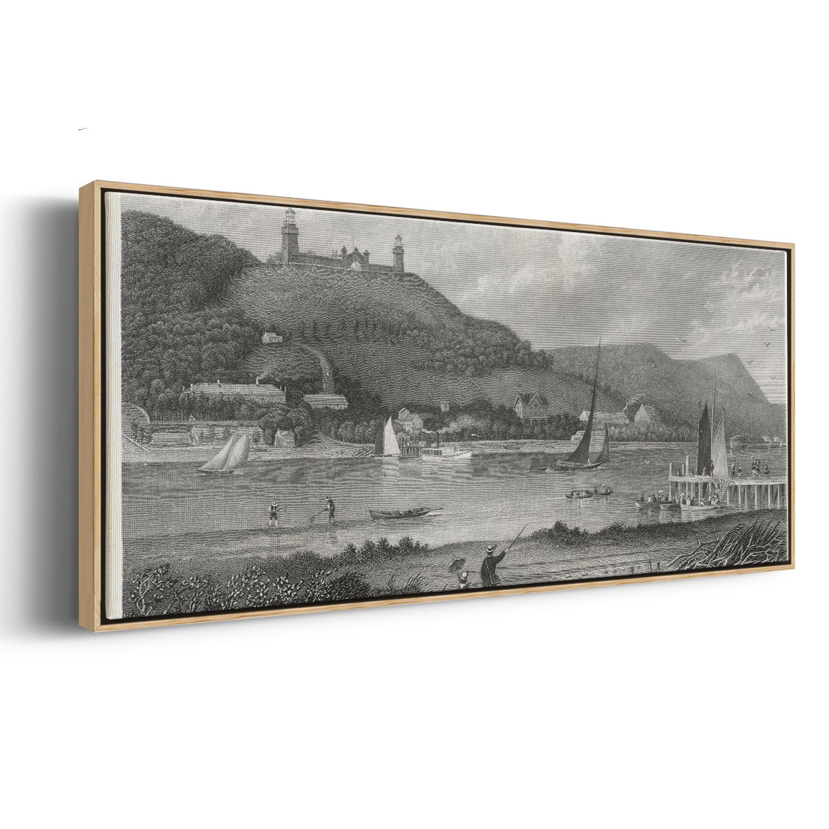 The Highlands of the Neversink - Floater Framed Canvas Print