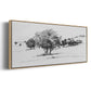 Treeline Sketch I - Floater Framed Canvas Print