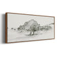 Scenic Scribble II - Floater Framed Canvas Print
