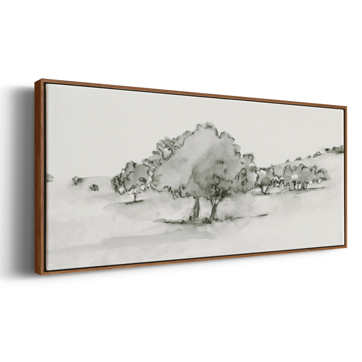 Scenic Scribble II - Floater Framed Canvas Print