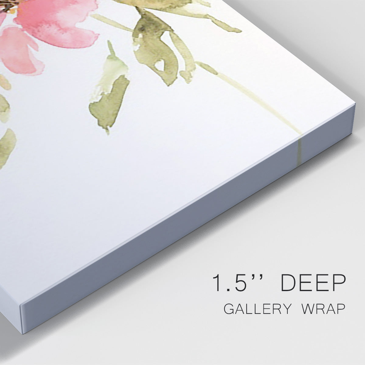 One Pink Bloom II - Canvas Art Print