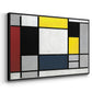Composition with Yellow, Red, Black, Blue, and Gray, 1920 - Floater Framed Canvas Print