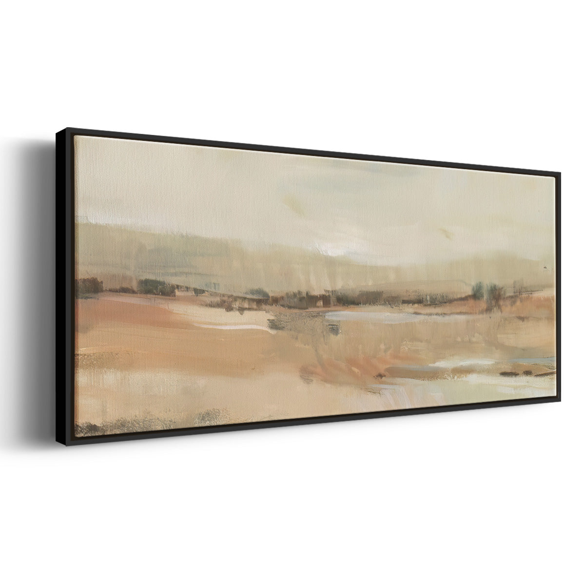 Earth Tone Landscape I - Floater Framed Canvas Print