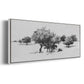 Treeline Sketch II - Floater Framed Canvas Print