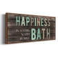 Happiness Bath - Floater Framed Canvas Print