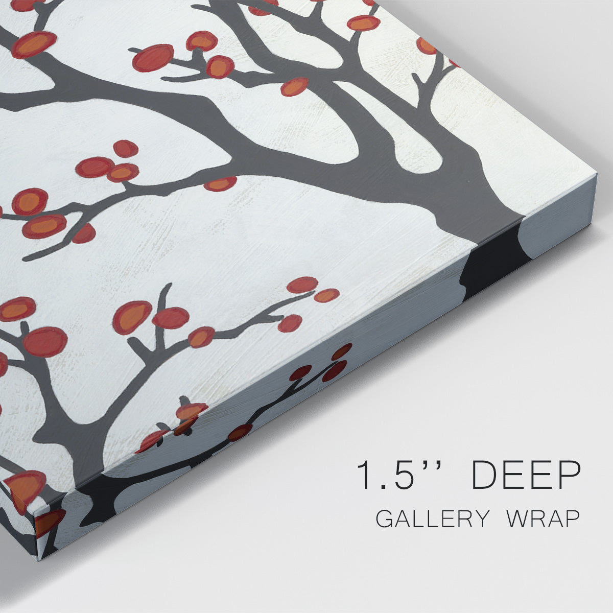 Red Berry Branch II - Canvas Art Print