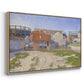 Gasometers at Clichy, 1886 - Floater Framed Canvas Print