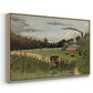The Chair Factory at Alfortville, 1897 - Floater Framed Canvas Print