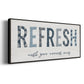 Refresh - Floater Framed Canvas Print
