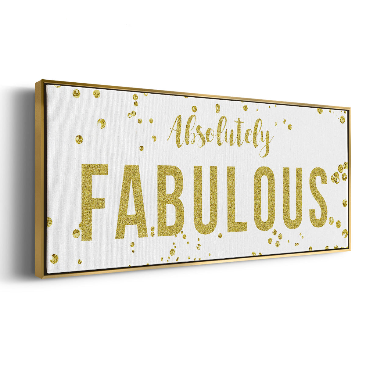 Fabulous - Floater Framed Canvas Print