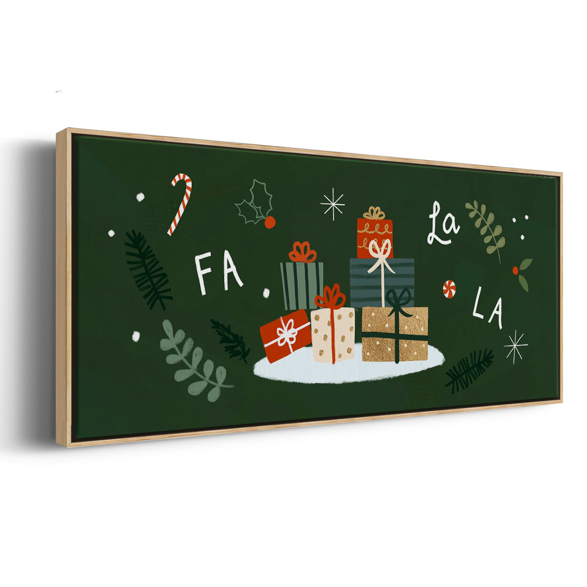 Little St. Nick Collection D - Floater Framed Canvas Print